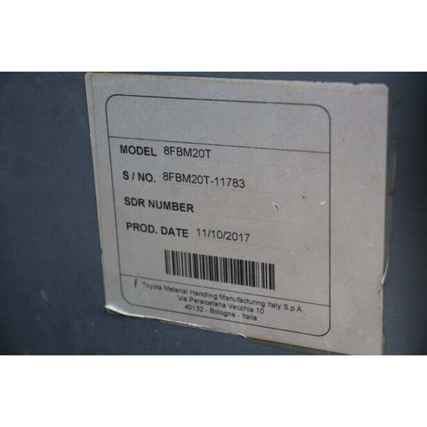 2017 Toyota 8FBM20T-44475599