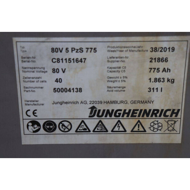 2019 Jungheinrich EFG 425S-44519334