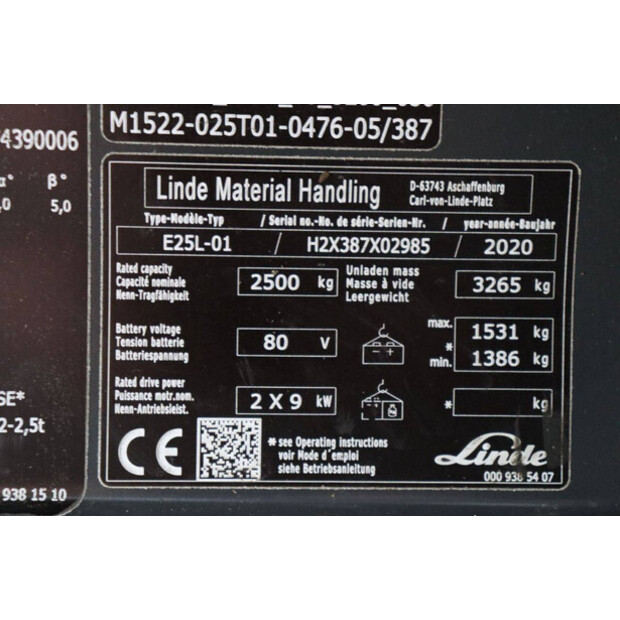 2020 ليندي E25L-01-44519384