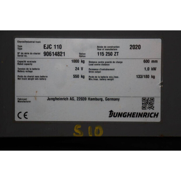 2020 Jungheinrich EJC 110-44519437