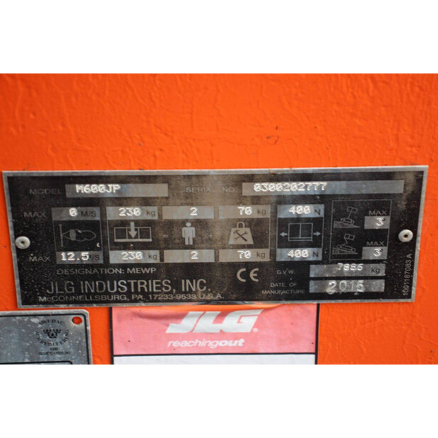 2015 JLG M600JP-44519550