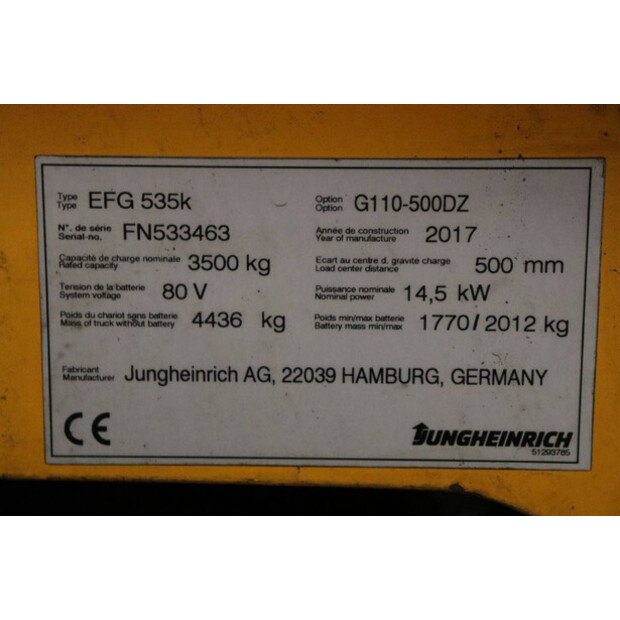 2017 Jungheinrich EFG 535k-44519958