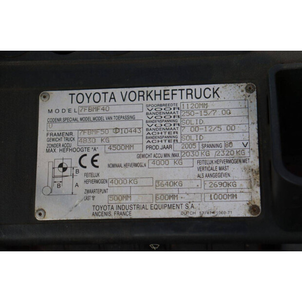 2005 تويوتا 7FBMF40-44521398