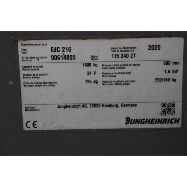 2020 Jungheinrich EJC 216-44522546