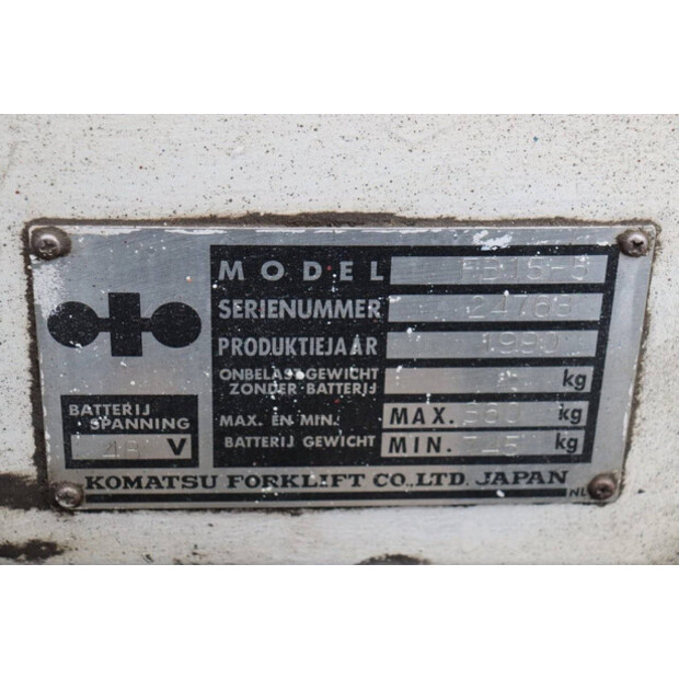 1990 Komatsu FB15-5-44523736