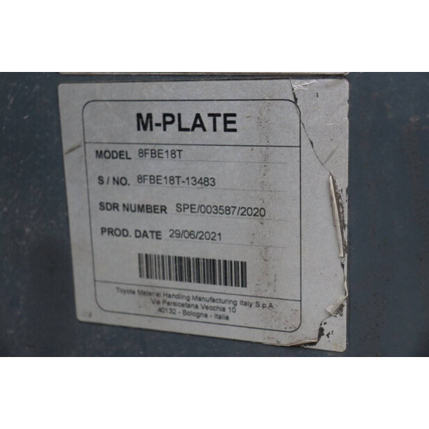 2021 Toyota 8FBE18T-44523873