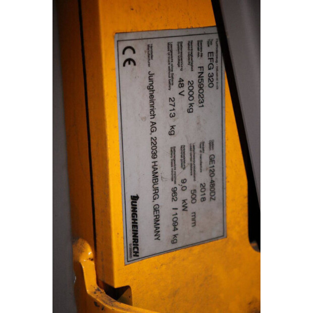2018 Jungheinrich EFG 320-44524083