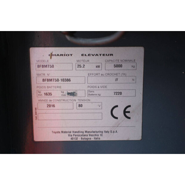 2016 تويوتا 8FBMT50-44524201