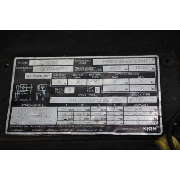 2011 Linde H25D-44524488