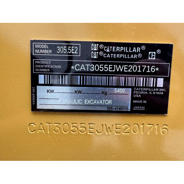 2017 Caterpillar 305.5E2-44525193