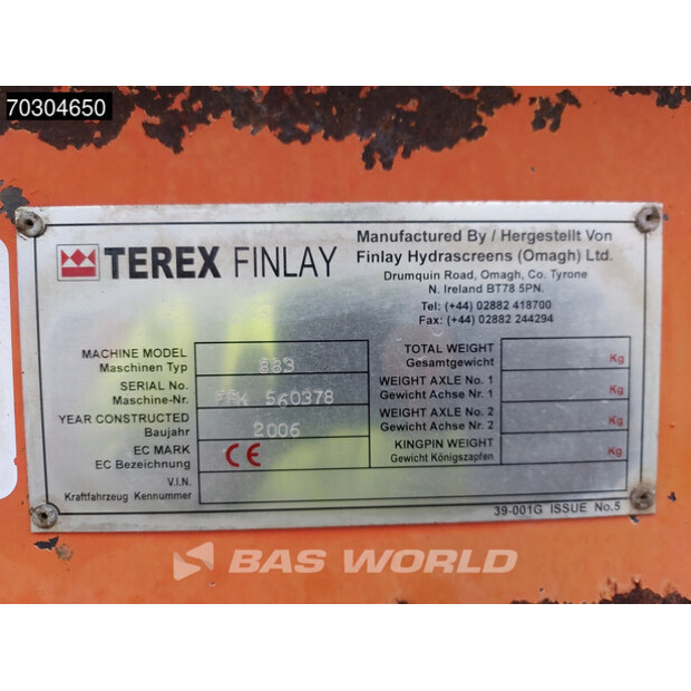 2006 Terex Finlay 883-44541327