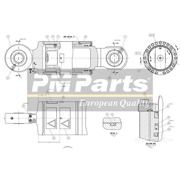 Caterpillar  4397439 Rear suspension 439-7439-44550421