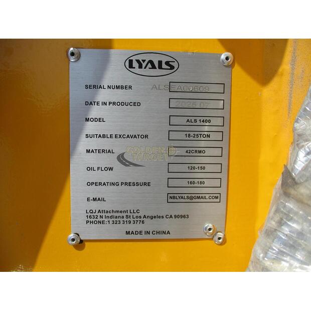 2025 LYALS ALS1400 Hydraulic Breaker-44642709