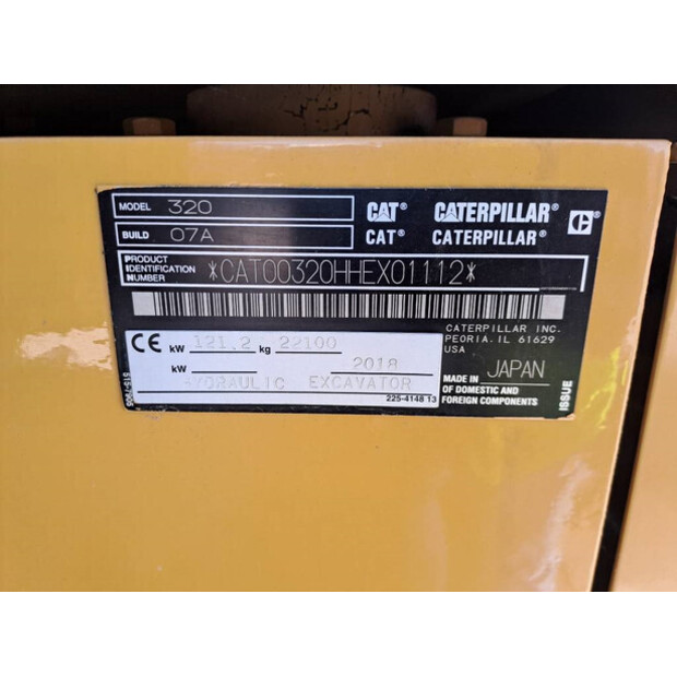 2018 Caterpillar 320-44664239