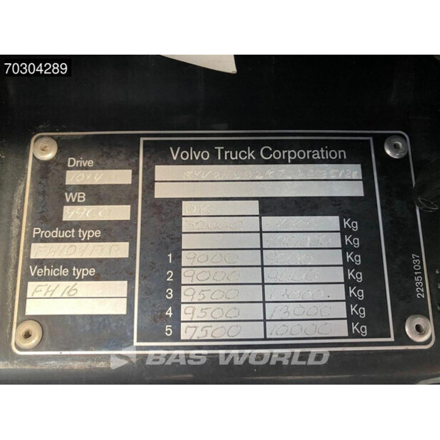 2017 فولفو FH16 650-44665096