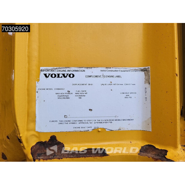 2001 Volvo A25D-44666066