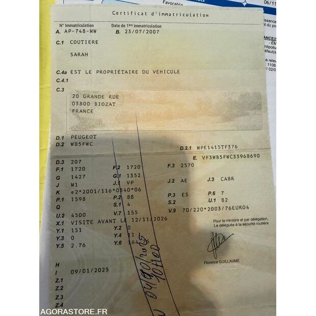 2007 بيجو 207-44701638