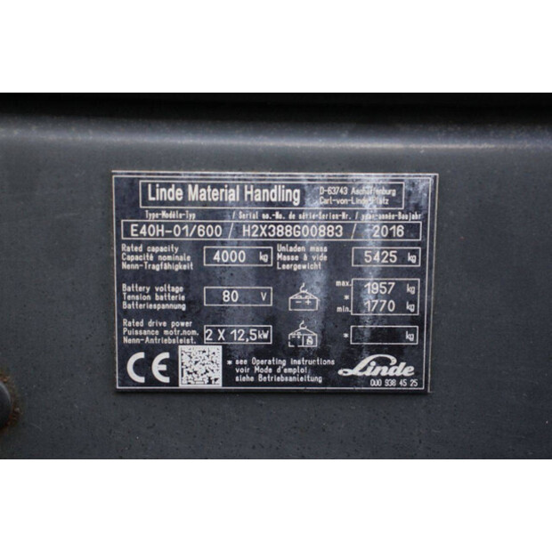 2016 Linde E40H-01/600-44715901