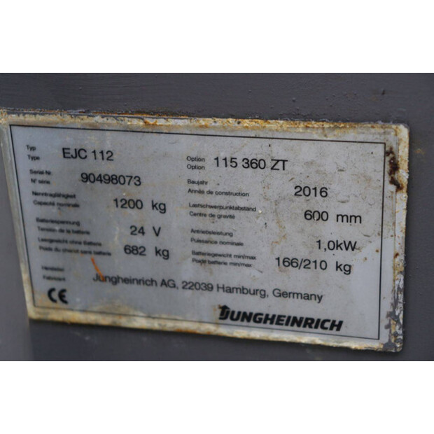 2016 Jungheinrich EJC 112-44716132