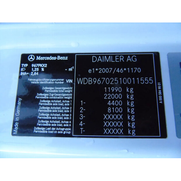 2016 Mercedes-Benz ATEGO 1218-44752899