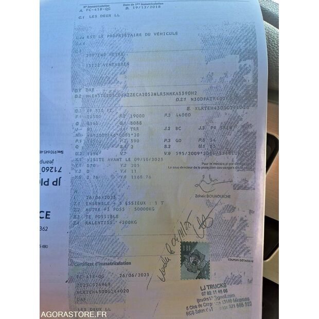 2018 DAF XF530-44767029