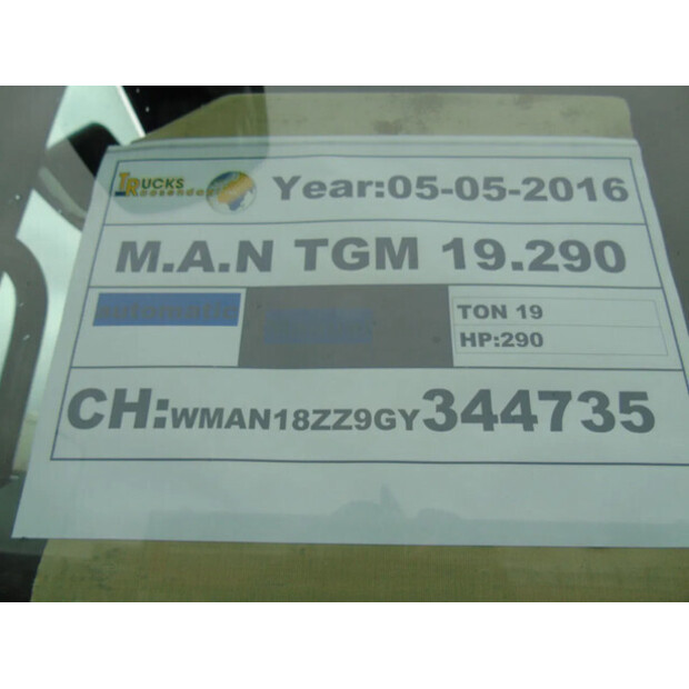 2016 MAN TGM 19.290-44786535