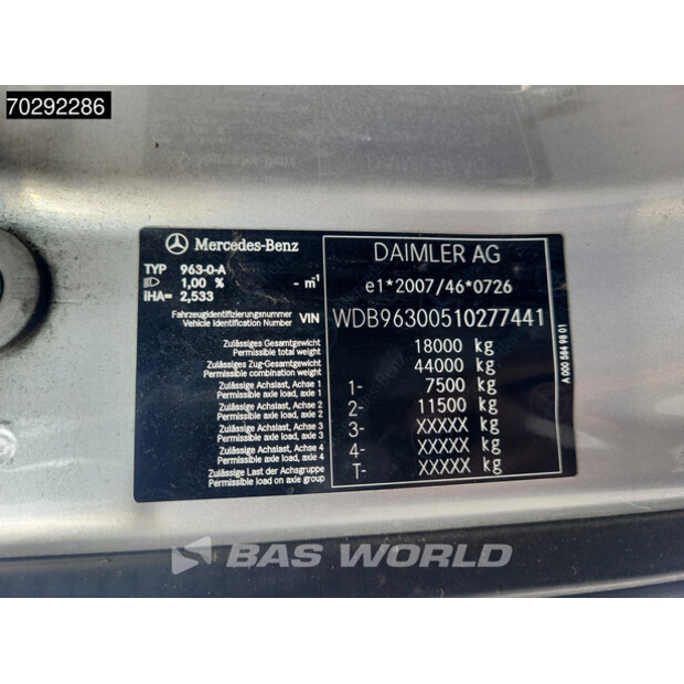 2018 Mercedes-Benz Actros 1843-44786843