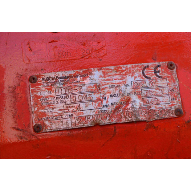2016 كوبوتا U10-3-44787626