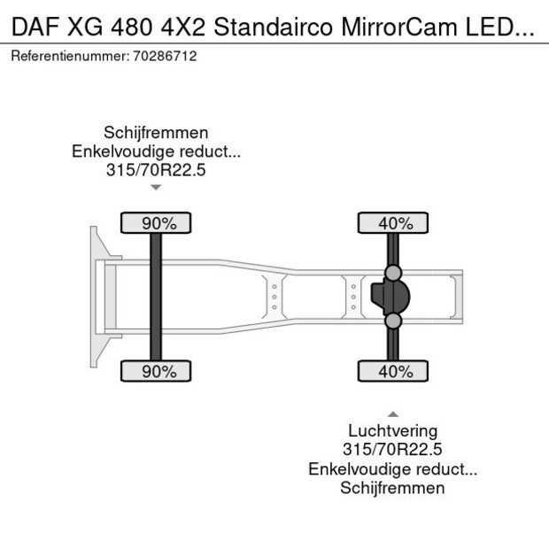 2022 DAF XG 480-44789592