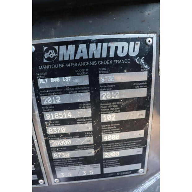 2012 Manitou MLT 840-137-44790835