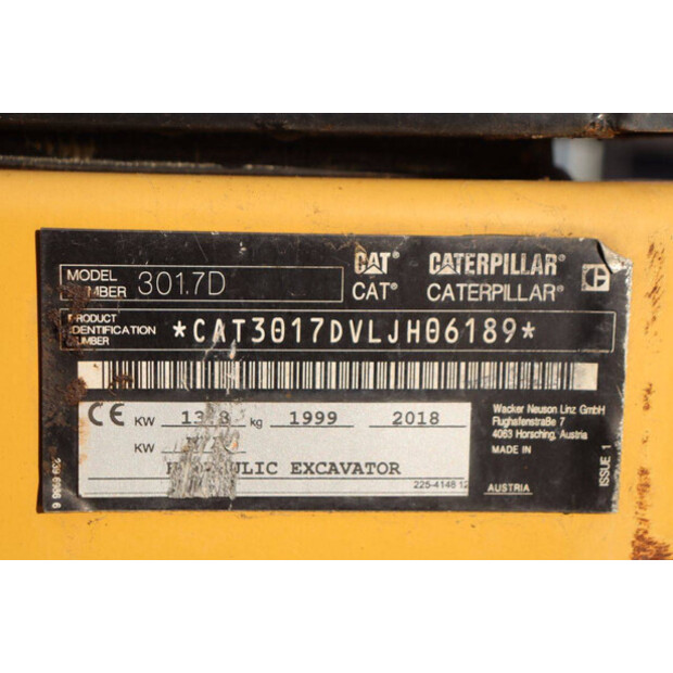 2018 Caterpillar 301.7D-44790924