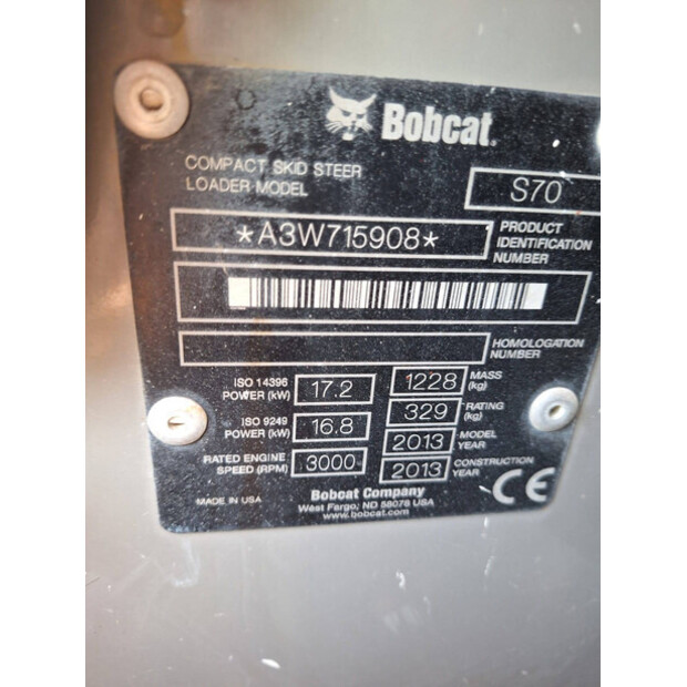 2013 BOBCAT S70-44794032