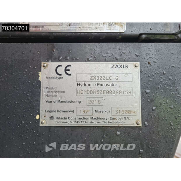 2018 هيتاشى ZX300LC-6-44796181