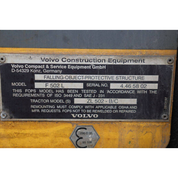 1999 Volvo ZL502C-44796725