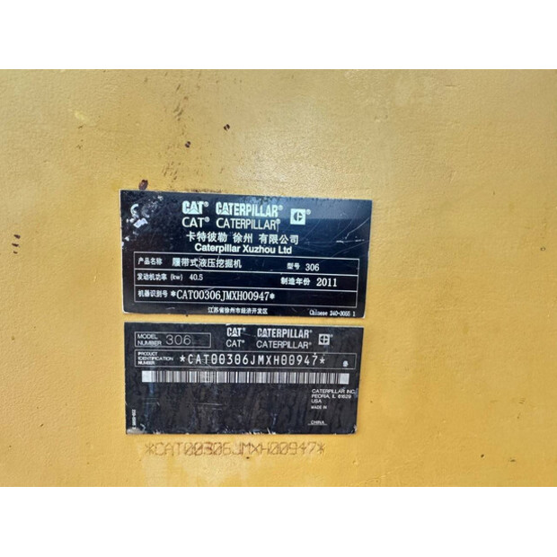 2011 Caterpillar 306-44798673