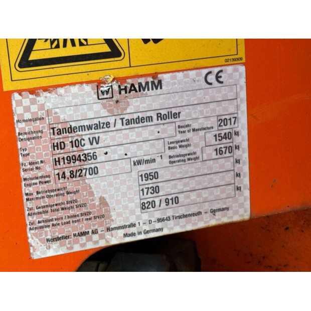 2017 HAMM HD 10C VV-44816908