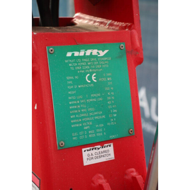 2015 Niftylift HR12-44817300