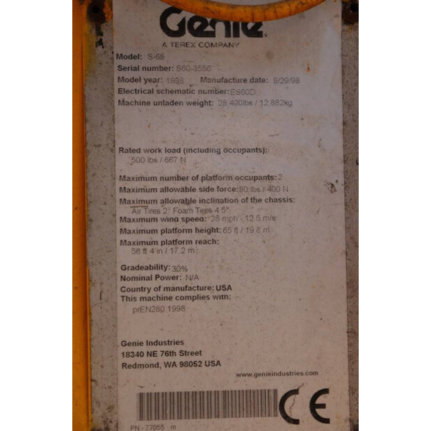 1998 Genie S-65-44817763