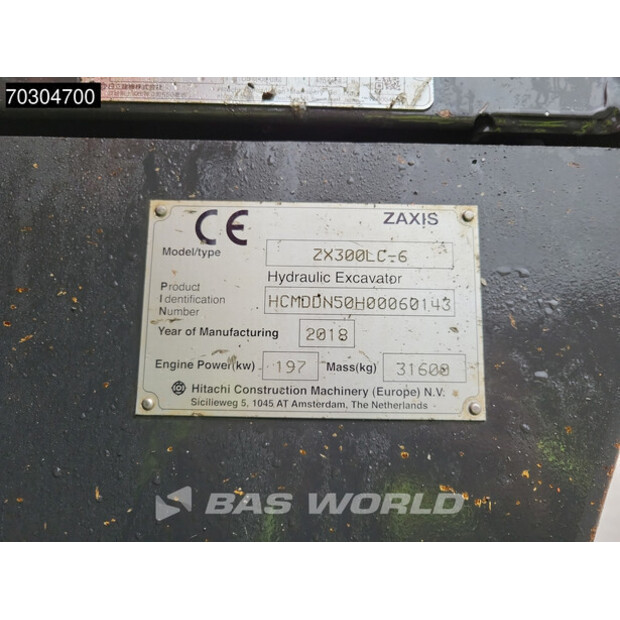 2018 Hitachi ZX300LC-6-44820282