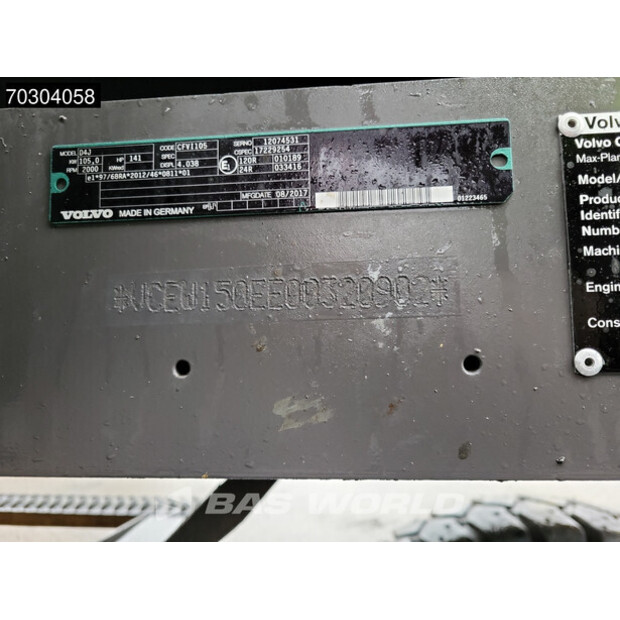 2017 Volvo EWR150E-44820396