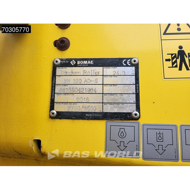 2018 BOMAG BW120 AD-5-44820510