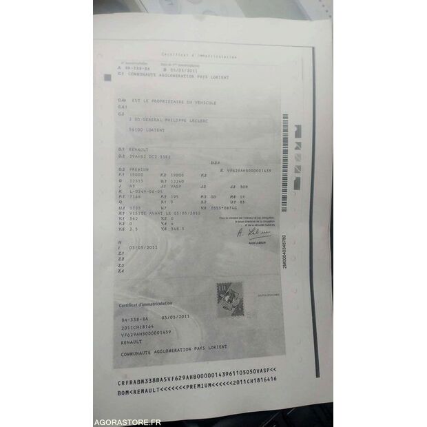 2011 Renault PREMIUM-44834541