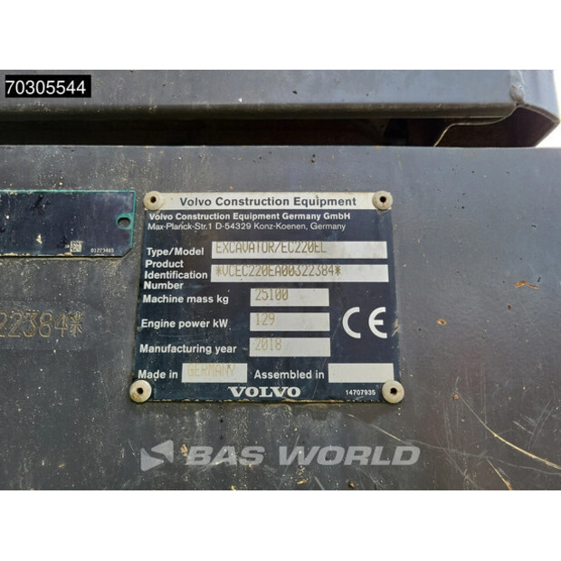 2018 Volvo EC220EL-44841198