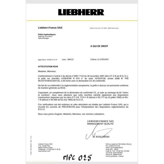 2008 ليبهير R974C-44855387