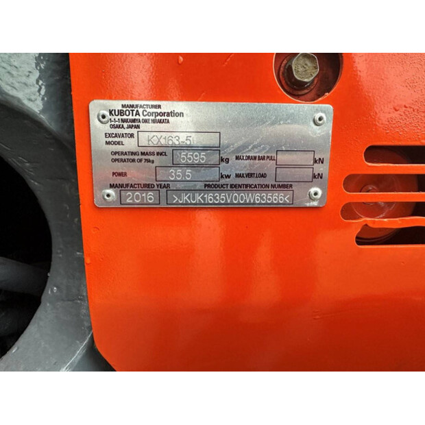 2016 KUBOTA KX163-5-44878779