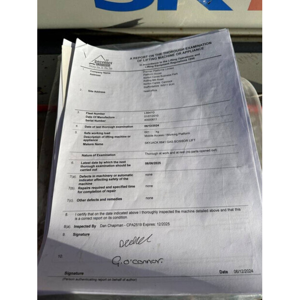 2009 SkyJack SJ-8841E-44879434