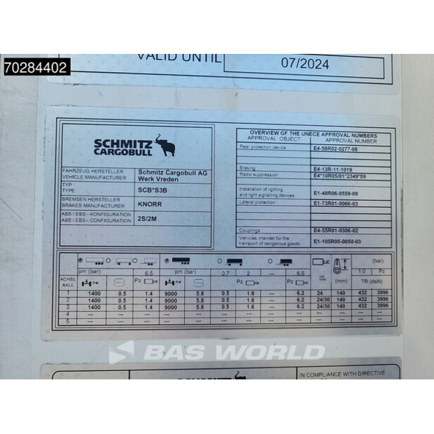 2018 Schmitz Cargobull SCB*S3B-44880852