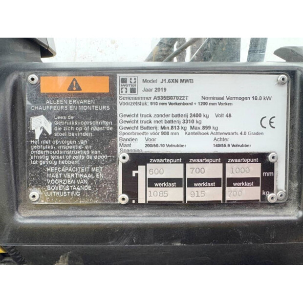 2019 Hyster J1.6XN-44881205