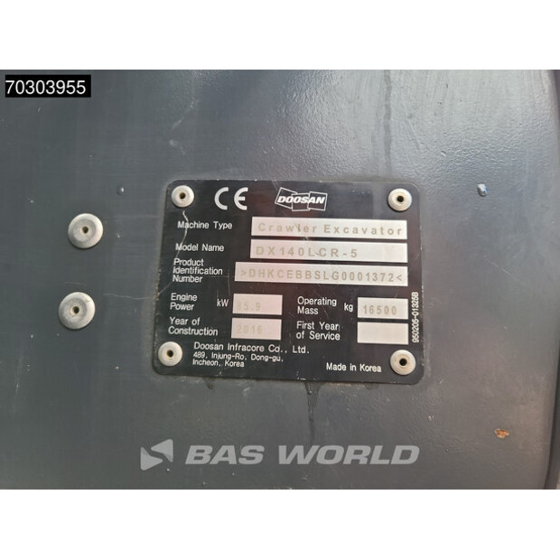 2016 دووسان DX140LCR-5-44883362