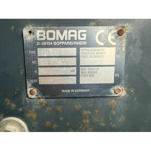 2007 BOMAG BW211D-4-44883431